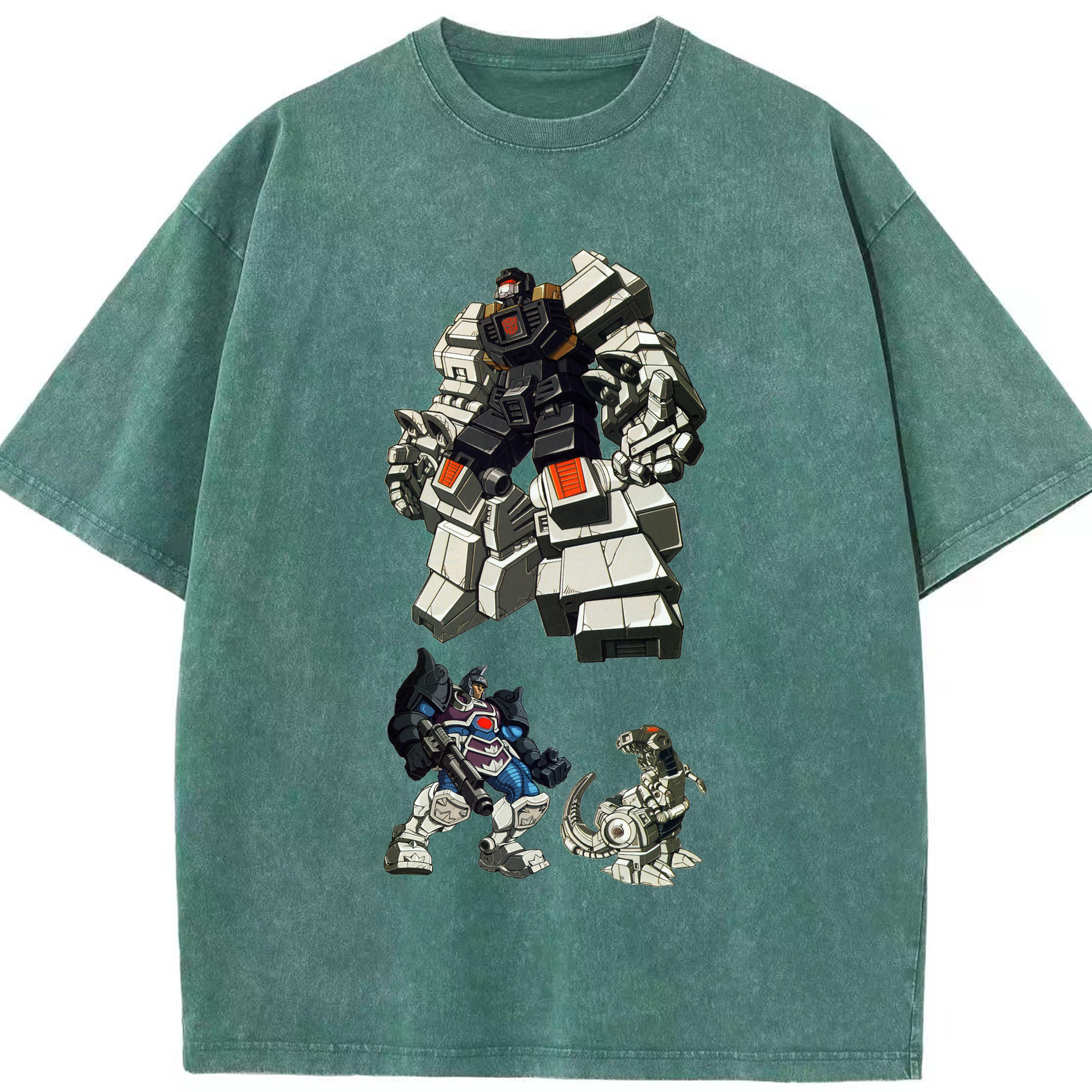 （画像用）  綿100% ヴィンテージ風 半袖Tシャツ（フロントプリント）